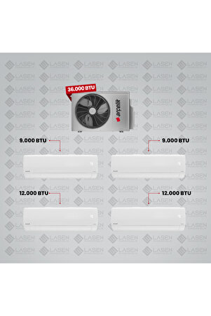 Arçelik 1+4 Multi Sistem Klima / 36100 Md Pro Dış Ünite