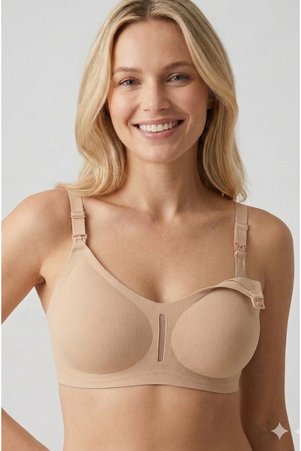 Pierre Cardin 6118 Premium Comfort Kaplı Emzirme Sütyeni – Dikişsiz İz Yapmaz Ayarlanabilir Askılı