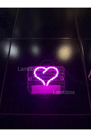 Lambbos Cg arka stop kalpli pembe led şeffaf cam