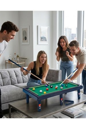 FeGe Store Masaüstü Bilardo Seti 5 Yaş Üzeri Çocuklar İçin Eğitici Oyuncak - Lisinya