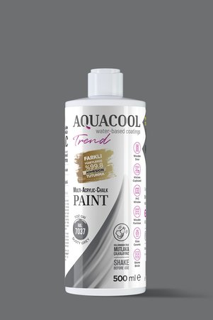 Aquacool Trend Su Bazlı Hibrit Dönüşüm Boyası Ral 7037 Toz Gri