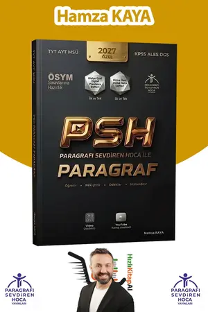Paragrafı Sevdiren Hoca İle Paragraf TYT-AYT-MSÜ-Kpss-Ales-DGS Hamza Kaya