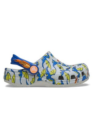 Crocs Classic Dragon Graphic Clog Çocuk Beyaz Günlük Stil Terlik 212514_1FT