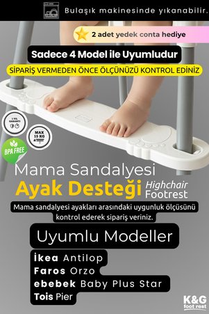 K&G foot rest Mama Sandalyesi Ayak Koyma Dayama Desteği