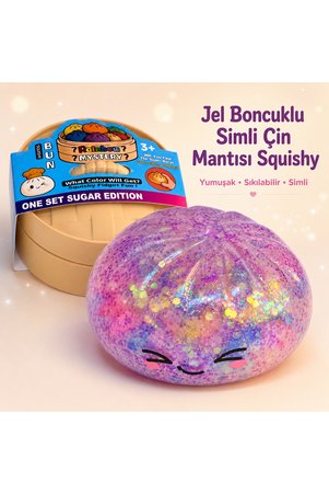 Genel Markalar Sukuşi Jel Boncuklu Simli Gizemli Çin Mantısı Squishy – Yumuşak Sıkılabilir Stres Oyuncağı