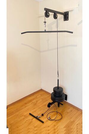 Esi Fitness Duvar Tipi Cable Crossover Lat Puldown & Pushdown row biceps triceps Omuz Çalışma Istasyonu