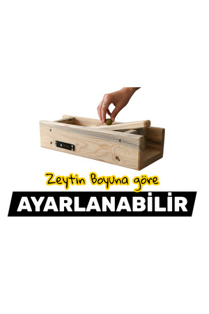 kılıç ahşap CNC & LAZER Zeytin Kırma Aparatı - Ayarlanabilir Zeytin Kırma Aleti - Ayarlanabilir Zeytin Kırma Aparatı - Ahşap Zeytin Kırma Aleti