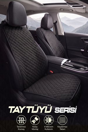 TORPEDO Tay Tüyü Cepli & Terletmez Sırtlı Oto Koltuk Minder Seti - Koltuk Koruma Kılıfı