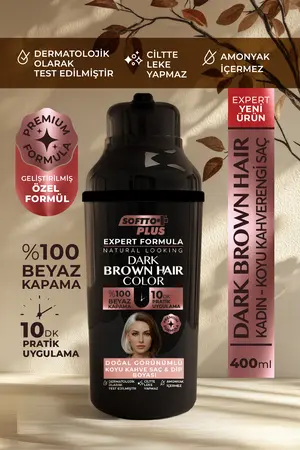 Softto Plus Expert Woman Brown Hair Color / Koyu Kahve / Kadınlara Özel Yeni Formül / Doğal Görünüm