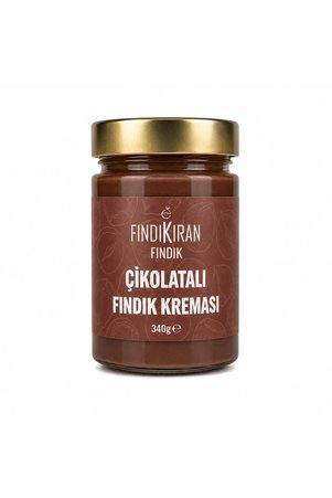 Fındıkıran Çikolatalı Fındık Kreması %40 fındık Fındık Parçacıklı Katkısız 340 gr