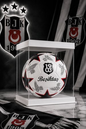 CANSPORT Lisanslı Orjinal Beşiktaş Futbol Topu Yıldızlı Pompa Hediyeli