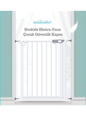 Evokids Ekstra Yüksek Uzun Çocuk Güvenlik Kapısı 75–84cm Arası Genişlik İçin Kullanım
