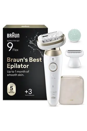 Braun Silk·épil 9 Flex Epilatör Islak ve Kuru Kalıcı Pürüzsüz Cilt 9-071 3D
