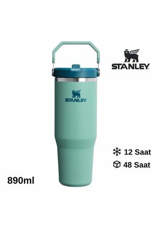 Stanley The IceFlow Flip Straw 2.0 Pipetli Termos Bardak 0 89L/30Oz Yeşil 10-13424-0213