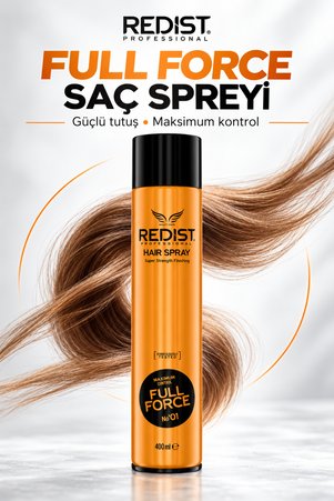 Redist Saç Spreyi Ultra Strong Güçlü Tutuş Gün Boyu Etkili Vegan 400 ml