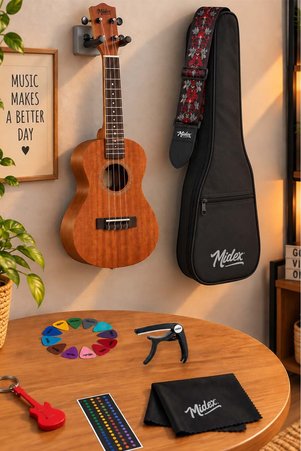 Midex SP-21MC Set Maun Soprano Ukulele