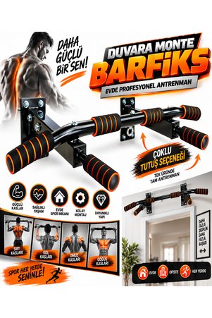 Havana Duvar Barfiks Aleti Barfix Demiri Barfiks Çubuğu 200 Kg Taşıma Kapasiteli