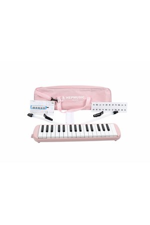 hepeğitim 32 Tuşlu Bez Çantalı Açık Pembe Melodika