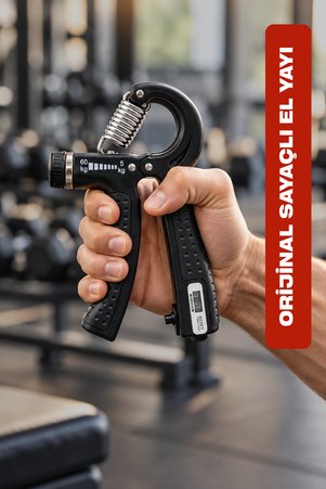 BEYZANA Orijinal Sayaçlı El Yayı 60 Kg - 5 Kg Ayarlanabilir 1 Adet El Yayı Bilek Kas Güçlendirici