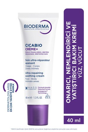 Bioderma Cicabio Cream+ Cilt Bariyeri Onarıcı Nemlendirici Yatıştırıcı Tüm Ciltler İçin Yüz Vücut Kremi 40 ml