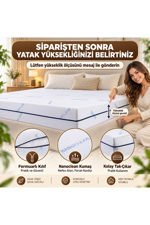 YILTEX COLECTİON Nano Kılıf Yatak kılıfı yatak örtüsü yatak koruyucusu bed cover