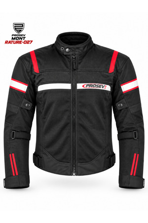 Prosev Rature-027 4 Mevsim Motosiklet Montu – Siyah/Kırmızı