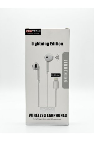 PROTECH Lightning Girişli Kablolu Bluetooth Kulaklık iPhone Uyumlu PC-G3 Beyaz