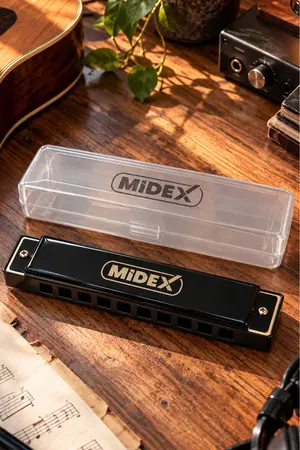 Midex Hn-10bk Siyah Örf Aletleri 10 Delikli Mızıka Do