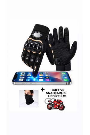 Edelvays Shop Motosiklet Bisiklet Eldiveni Yasaya Uygun TS EN13594 Etiketli Korumalı Eldiven