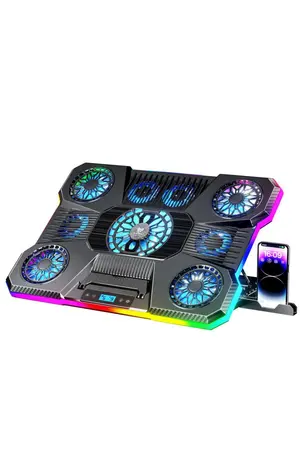 Blueforce Sx-45 Freezer Siyah 9 Rgb Fanlı 10"-19" Notebook Soğutucu Stand Ekranlı