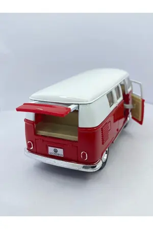 VARDEM OYUNCAK Çekbırak 1962 Volkswagen Classical Bus Kırmızı