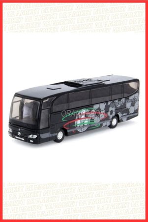 Genel Markalar Mercedes Benz Travego Otobüs Diecast Metal Orjinal Takım Otobüsü Kapı Açılır Siyah