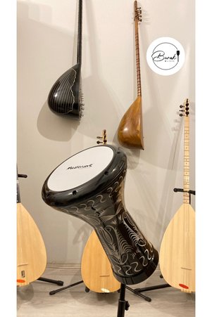MASTERWORK Işlemeli Siyah Darbuka