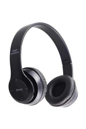 SMARTBLUE Bluetoothlu Ve Radyolu Kulak Üstü Kulaklık P47 - Siyah