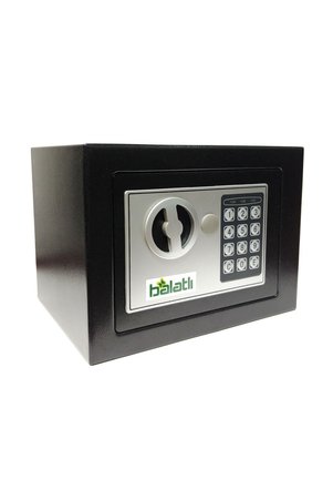 BALATLI Şifreli Para Kasası Orta Boy 170*230*170 Mm - Siyah