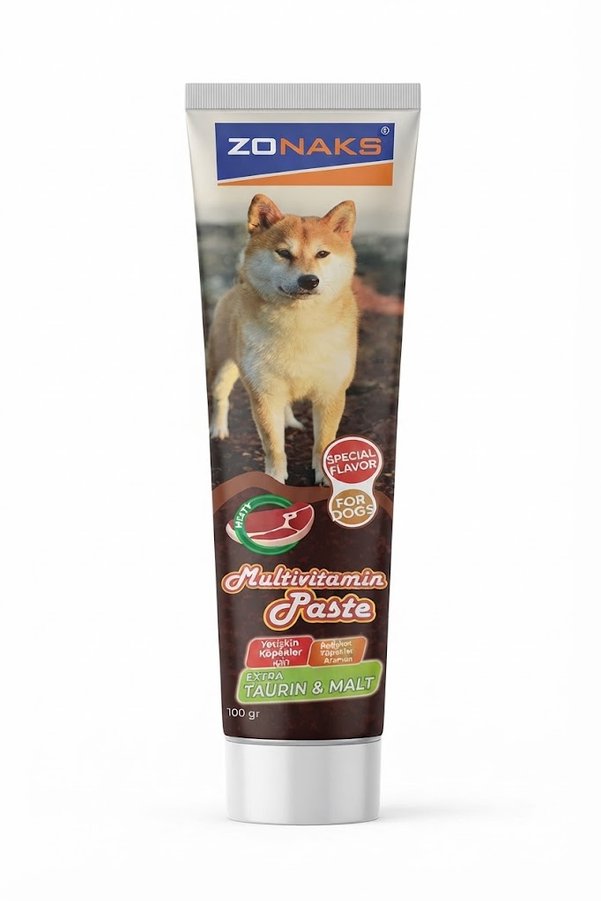 Zonaks Multivitamin Paste 100 Gr - Köpekler Için Taurin Ve Malt Katkılı Vitamin Macunu