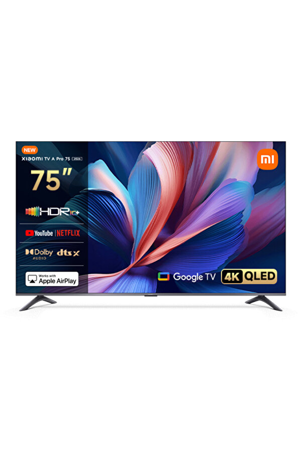 Xiaomi TV A Pro 75 2026 - 75" 190 4K Ultra HD Qled Google Smart 120Hz Game Boost Uydu Alıcılı TV