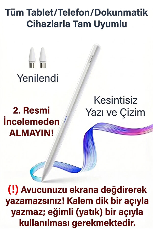 Fibaks Dokunmatik Kalem Tüm Cihazlar için Tablet Telefon Android Yazı Çizim Pen