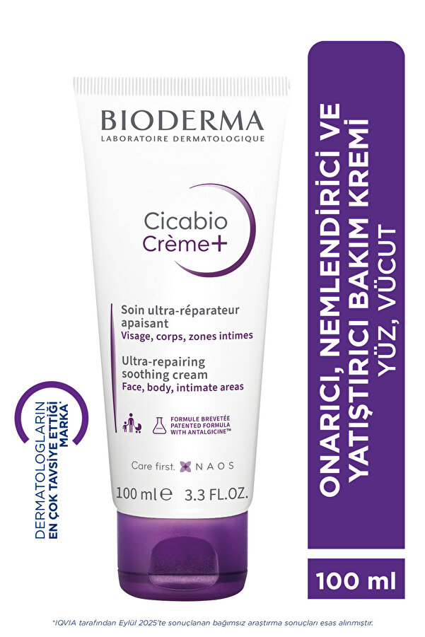 Bioderma Cicabio Cream+ Bebek Çocuk Yetişkin için Onarıcı Yüz ve Vücut Bakım Kremi 100 ml