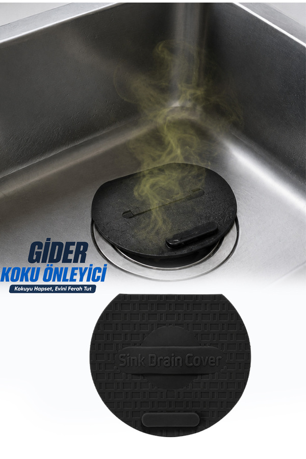 omilife Siyah Evye Kapağı Lavabo Kötü Koku Giderici Önleyici Silikon Mat Sızdırmaz Lavabo Tıkacı Lavabo Tıpa