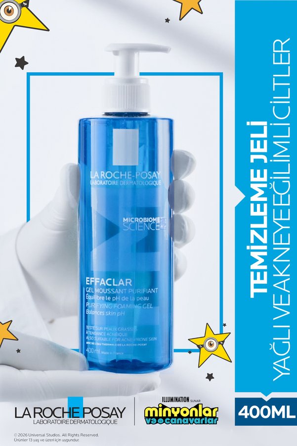La Roche Posay Yağlı ve Akneye Eğilim Gösteren Cilt Tipleri İçin Effaclar Yüz Temizleyici ve Arındırıcı Jel 400 ml