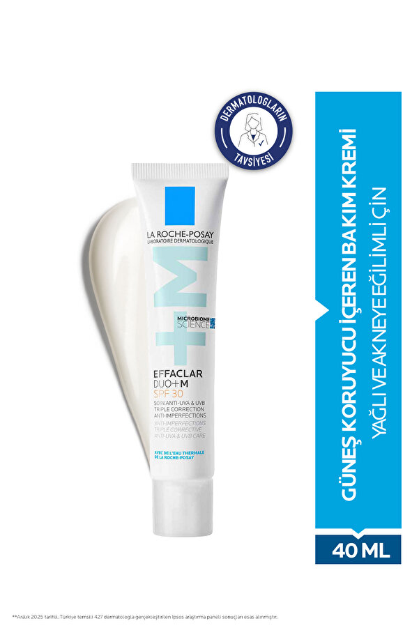 La Roche Posay Effaclar Duo+M SPF30+ Yağlı Ve Akneye Eğilimli Ciltler İçin Yüz Bakım Kremi 40 ml