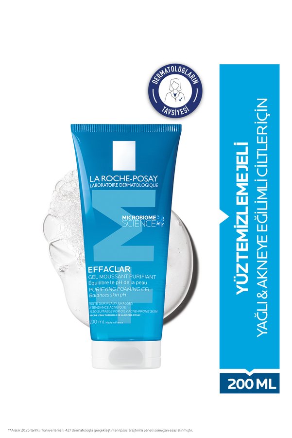La Roche Posay Effaclar Yağlı ve Akneye Eğilim Gösteren Ciltler İçin Yüz Temizleme Jeli 200 ml