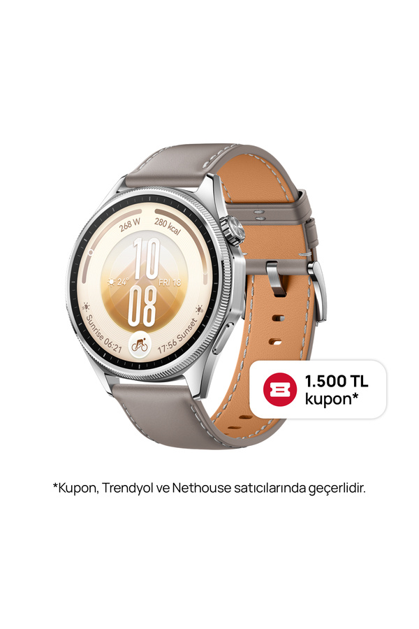 Huawei Watch GT 7 46 mm Akıllı Saat - Gri 21 Güne Varan Pil Ömrü NFC Ödeme iOS ve Android Uyumlu