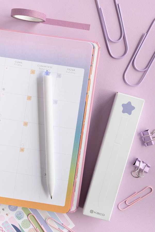 PAPERORA Kaco x Fırst Star 0.5 mm Jel Kalem Seti – 2 Adet Refill ile