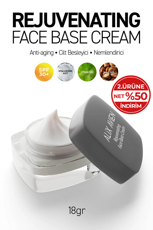 Alix Avien Rejuvenating Face Base Cream - Çok Amaçlı Gençleştirici Makyaj Bazı Kremi SPF 30