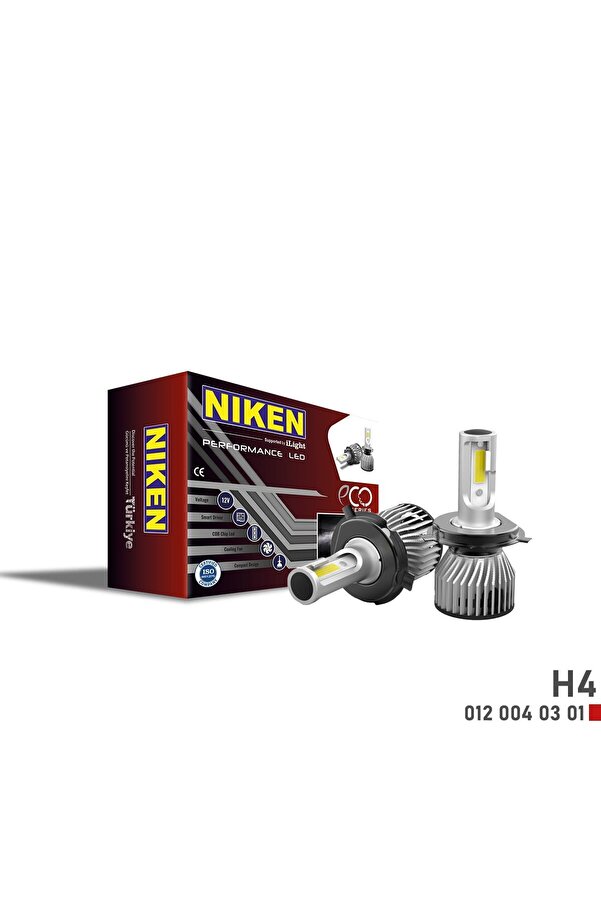Ni̇ken Eco Seri̇si̇ 8000 Lümen H7 / H4 / H11 / H1 / H10 / 9005 / 9006 Led Xenon Far Ampulü
