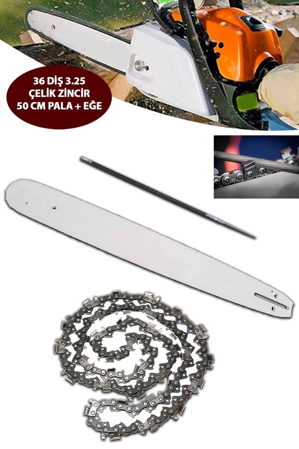 Germany Style Style 36 DİŞ 3 25 Benzinli Testere Zinciri ve 50 cm Zinciri Motorlu Testere Zinciri