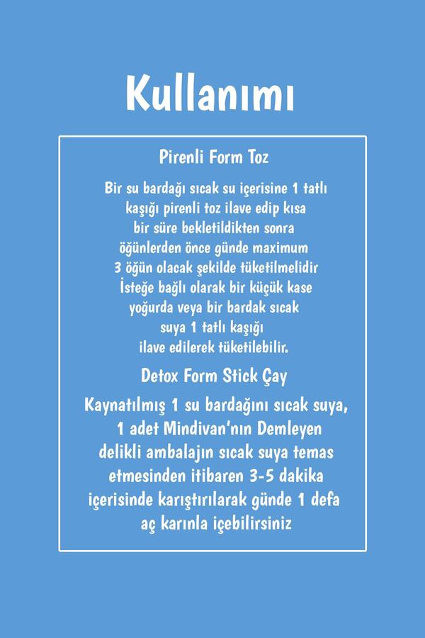 2 Li̇ Form Bi̇tki̇ Çayı Paketi̇ Pi̇renli̇ Toz Ve Sti̇ck Çay