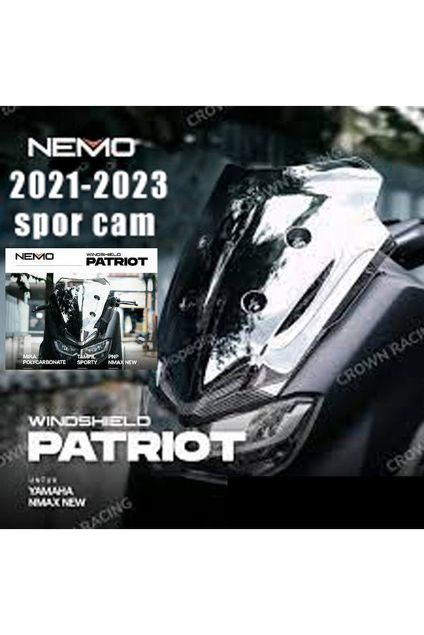Ysgmotoparts Yamaha Nmax 125/155 2021-2023 Siperlik Kısa Spor Ön Cam
